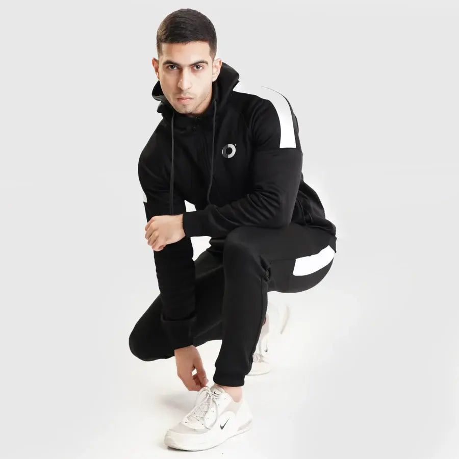 Oactiv Premium Tracksuit Black/White