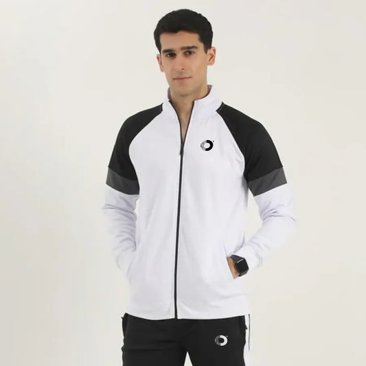 Oactiv Premium Tracksuit White/Black